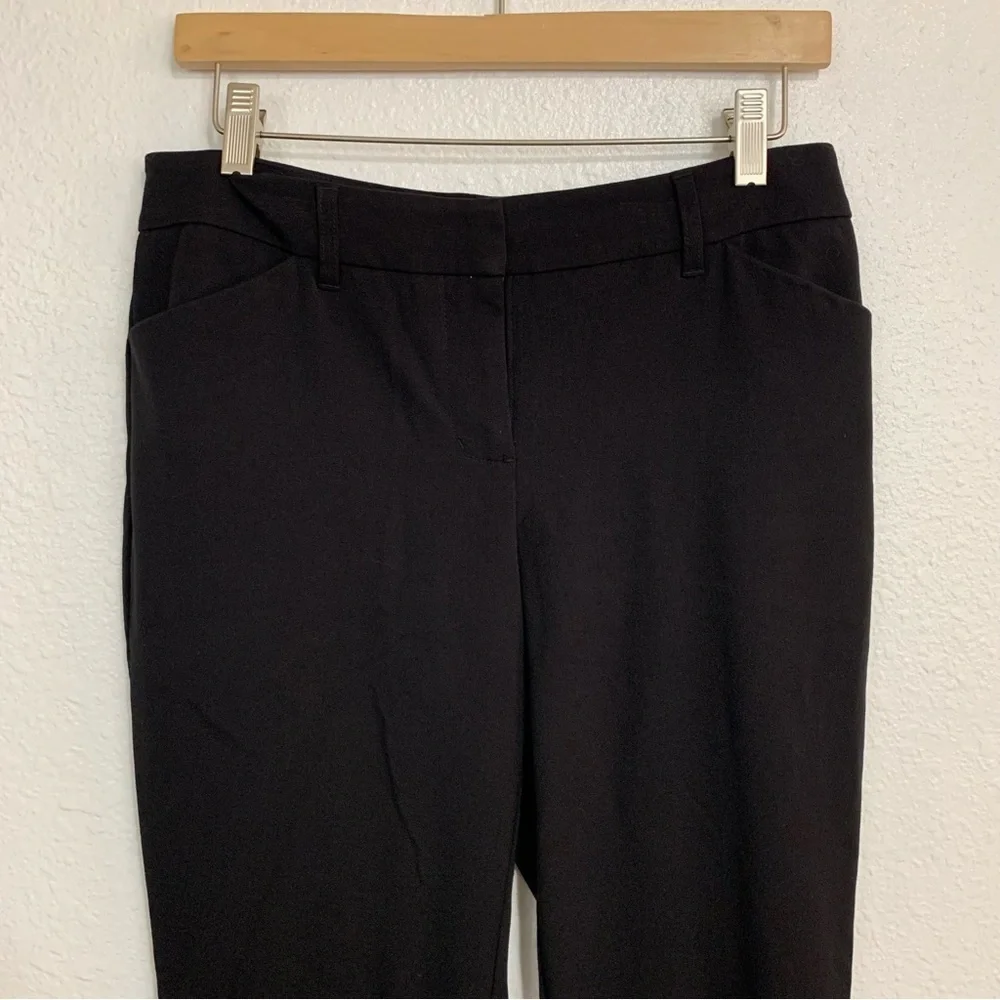 Maurices Solid Black Dress Pants Office Career Wear Size 4 Short